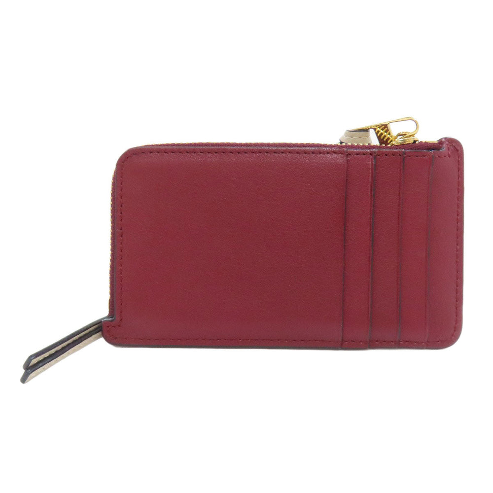 LOEWE Coin case leather Red anagram
