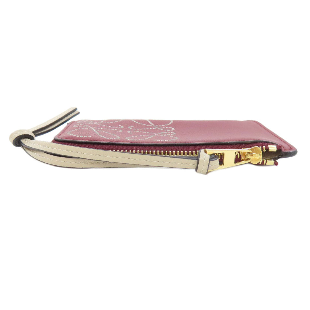 LOEWE Coin case leather Red anagram