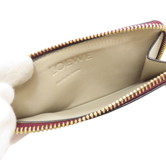 LOEWE Coin case leather Red anagram