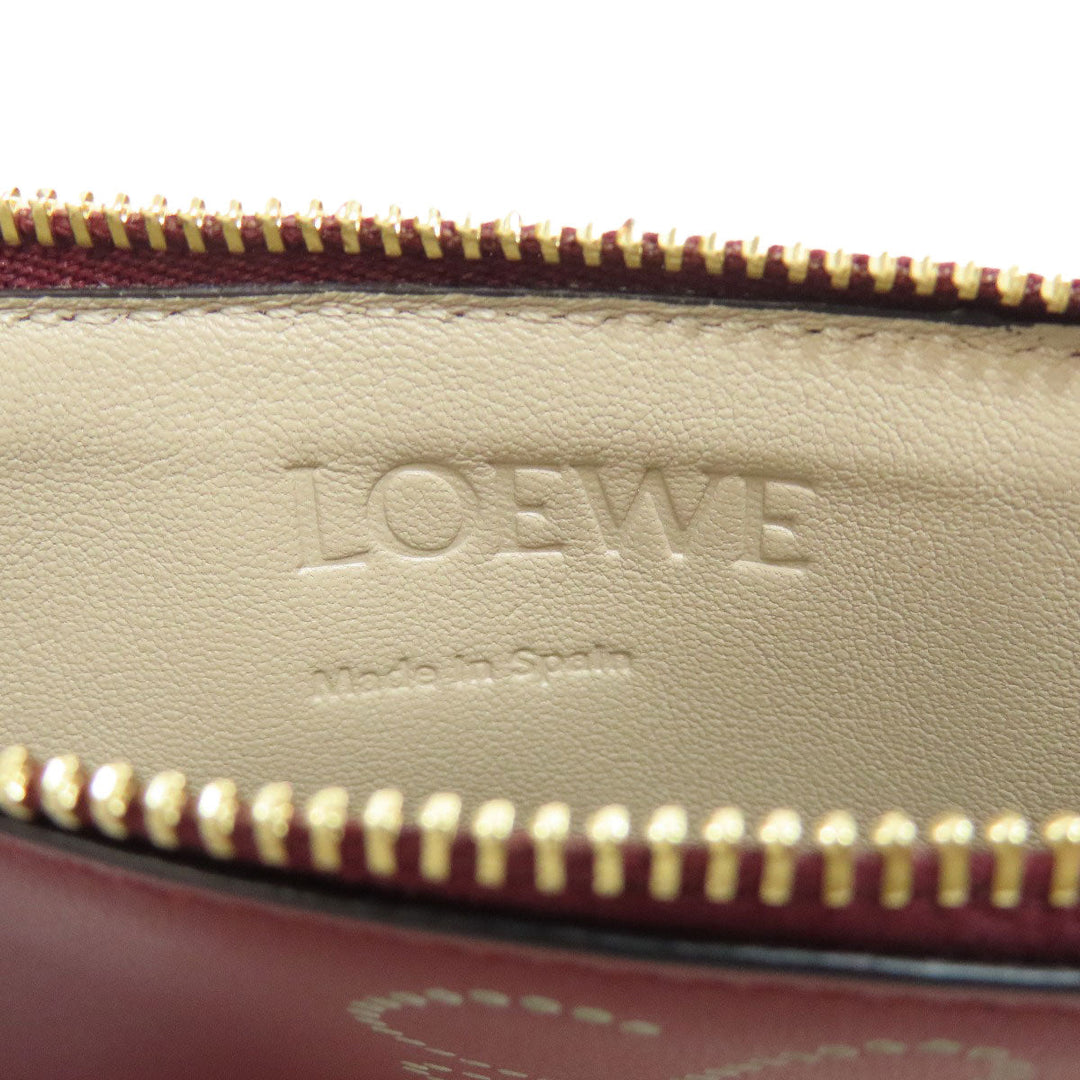 LOEWE Coin case leather Red anagram
