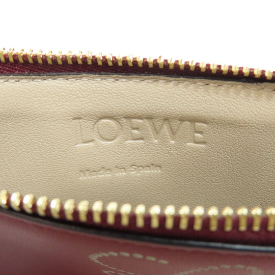 LOEWE Coin case leather Red anagram