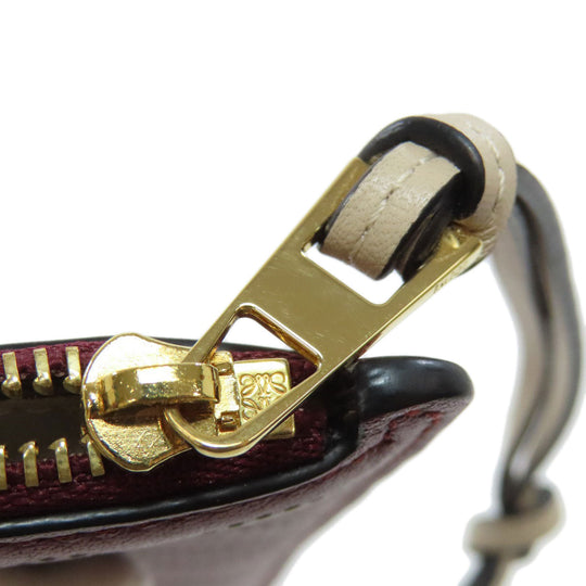 LOEWE Coin case leather Red anagram