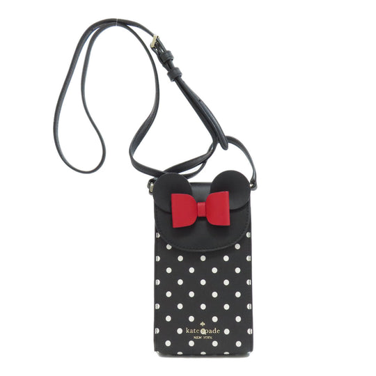 Kate Spade Shoulder Bag PVC black Disney collaboration Women Used Authentic