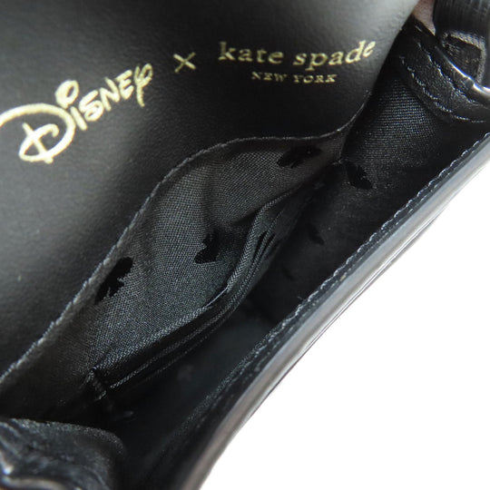 Kate Spade Shoulder Bag PVC black Disney collaboration Women Used Authentic