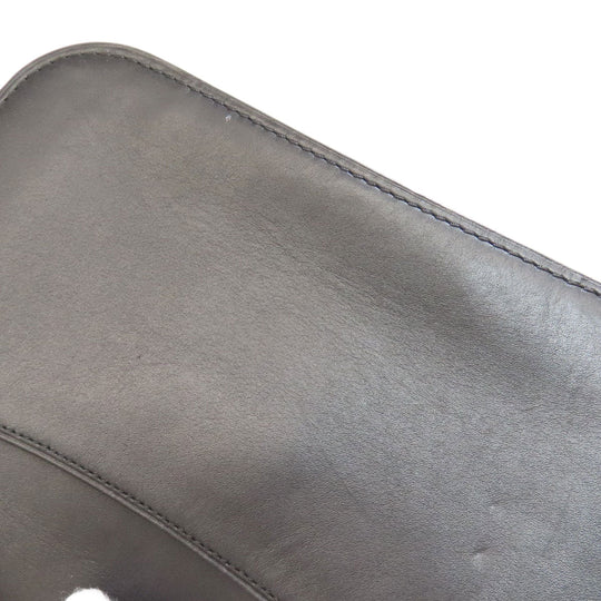 COACH Shoulder Bag 12110 leather black ChainShoulder Swagger 25