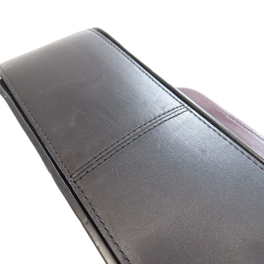 COACH Shoulder Bag 12110 leather black ChainShoulder Swagger 25