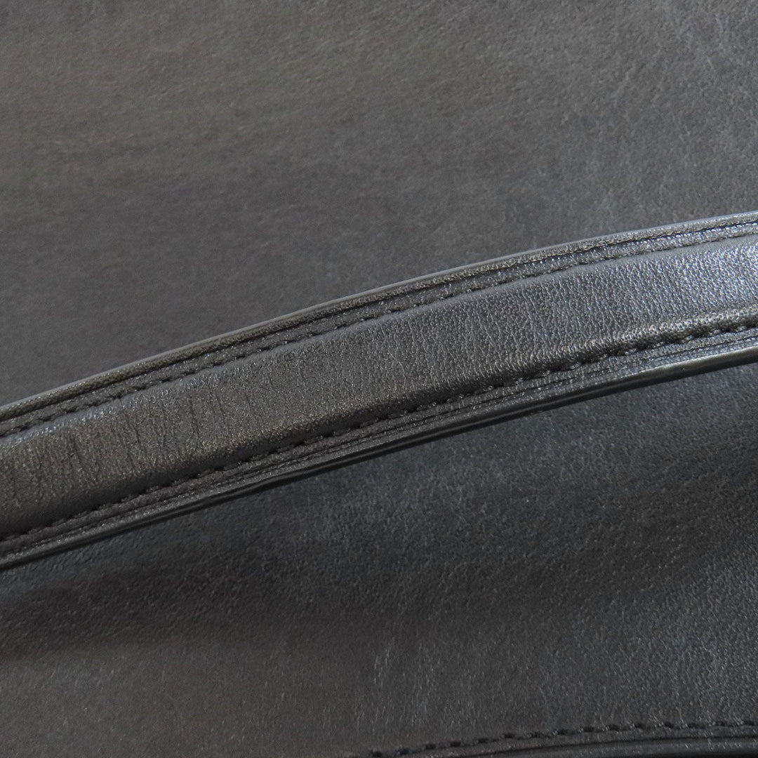 COACH Shoulder Bag 12110 leather black ChainShoulder Swagger 25