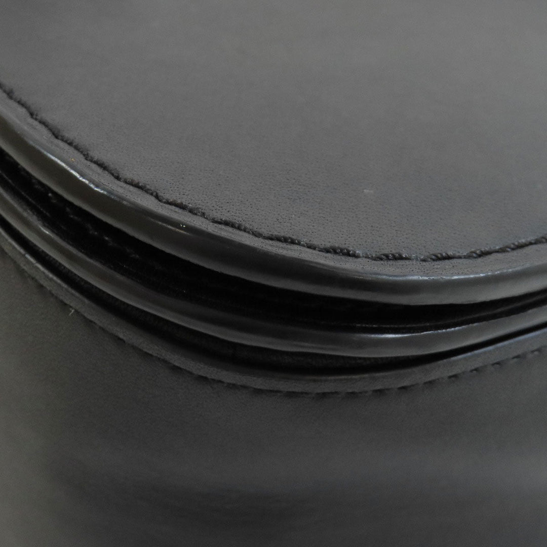 COACH Shoulder Bag 12110 leather black ChainShoulder Swagger 25