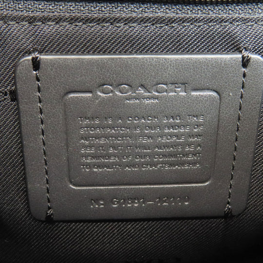 COACH Shoulder Bag 12110 leather black ChainShoulder Swagger 25