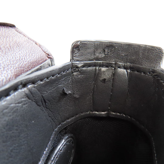 COACH Shoulder Bag 12110 leather black ChainShoulder Swagger 25