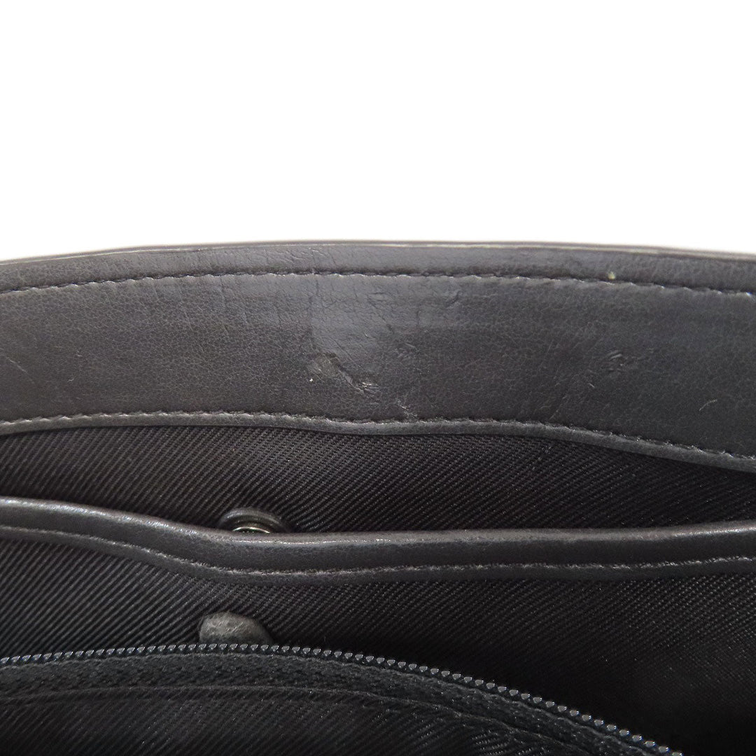 COACH Shoulder Bag 12110 leather black ChainShoulder Swagger 25