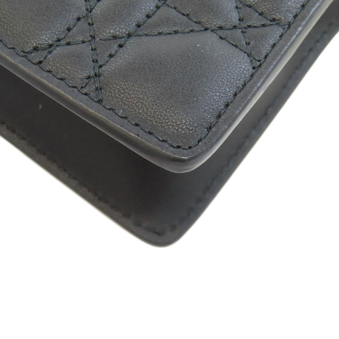 Christian Dior Handbag Calfskin black Lady Dior Millie 2WAY Women Used Authentic