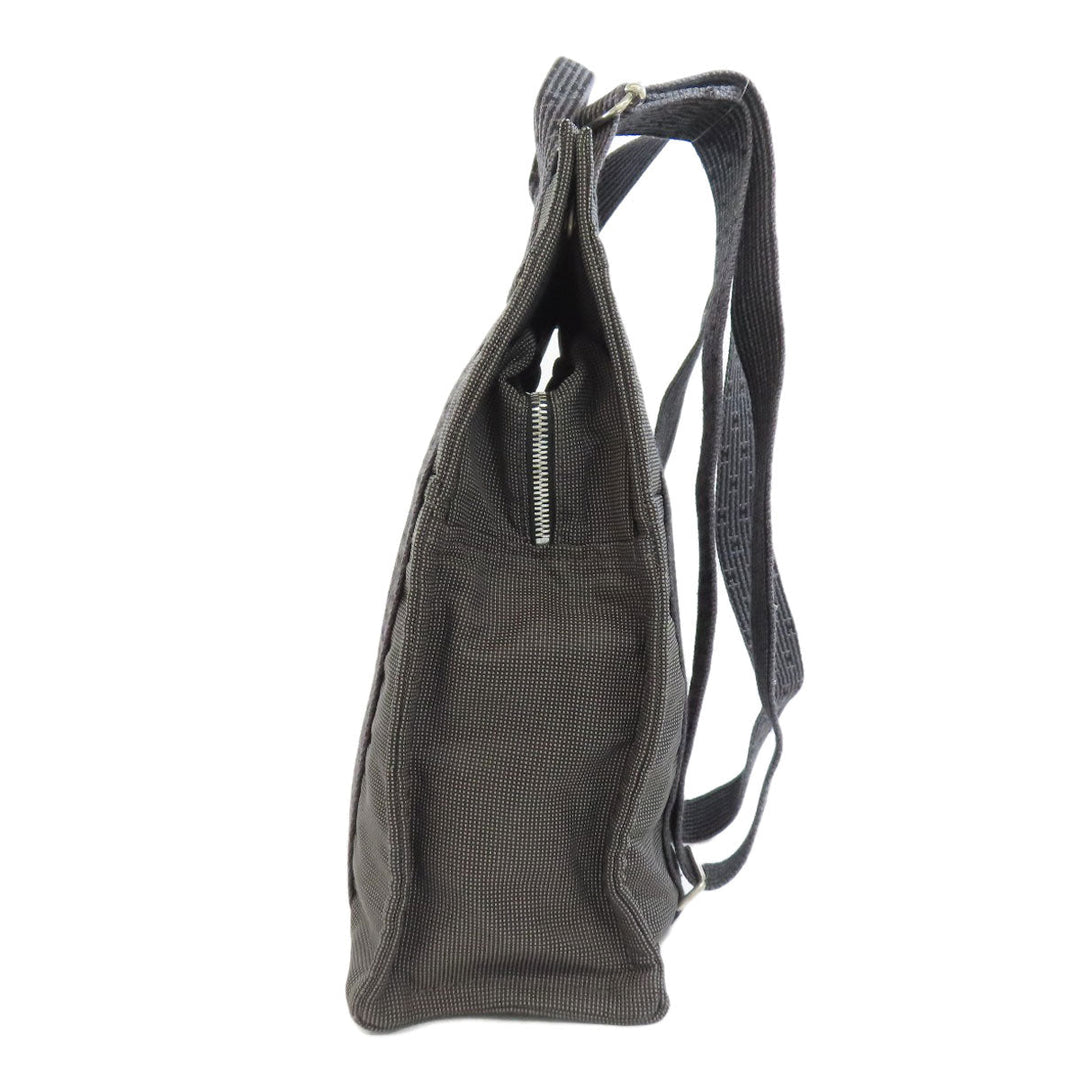 HERMES Backpack canvas gray Her Line ad MM Women Used Authentic
