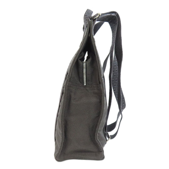 HERMES Backpack canvas gray Her Line ad MM Women Used Authentic