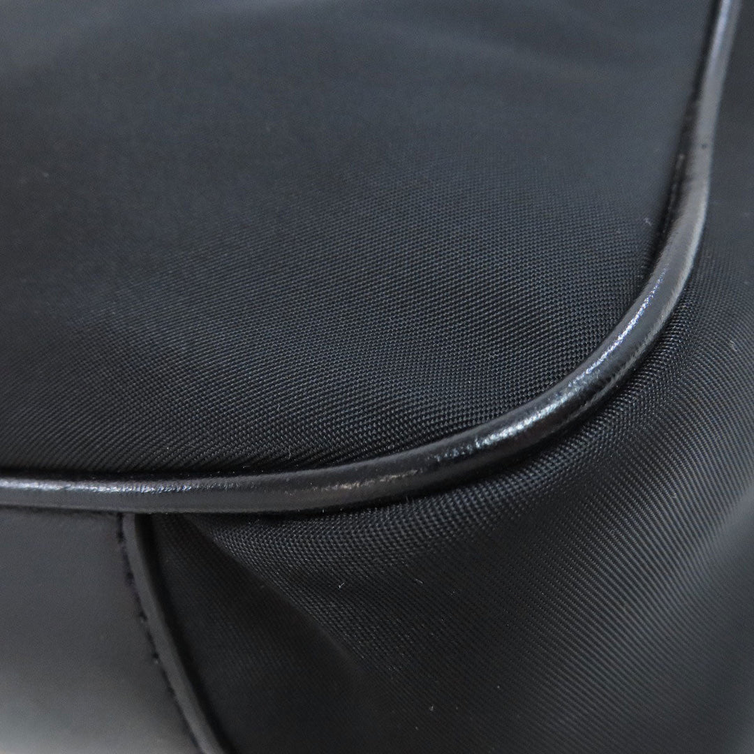 MICHAEL KORS Shoulder Bag Nylon black logo Women Used Authentic