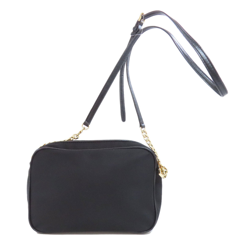 MICHAEL KORS Shoulder Bag Nylon black logo Women Used Authentic
