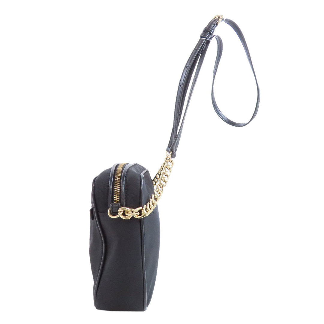 MICHAEL KORS Shoulder Bag Nylon black logo Women Used Authentic