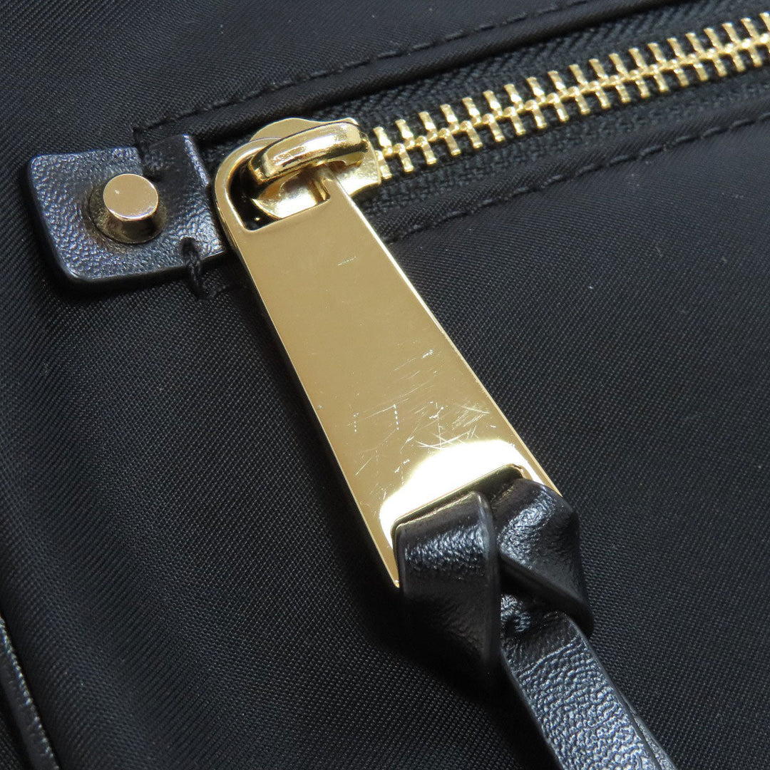 MICHAEL KORS Shoulder Bag Nylon black logo Women Used Authentic