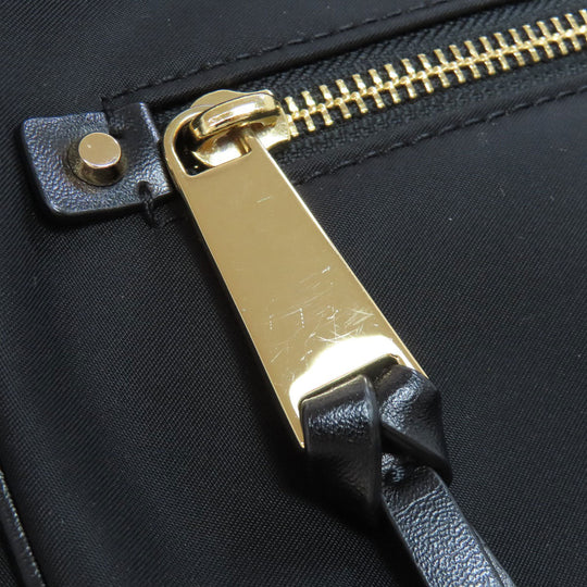 MICHAEL KORS Shoulder Bag Nylon black logo Women Used Authentic