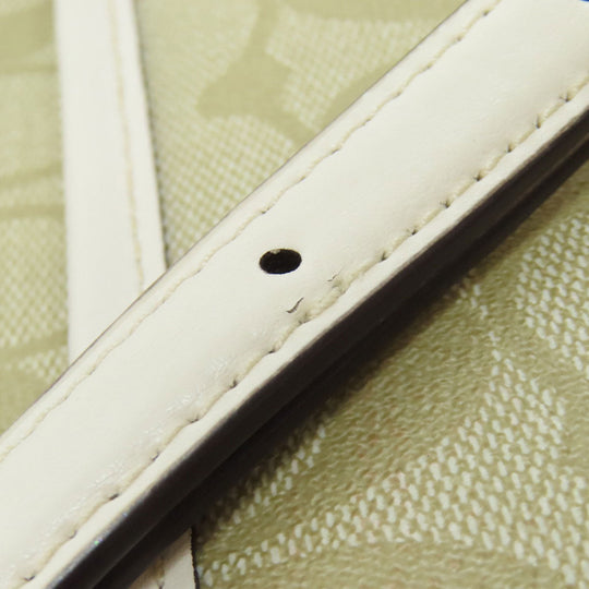 COACH Shoulder Bag F58297 PVC white Signature Women Used Authentic