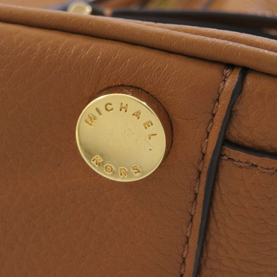 MICHAEL KORS Handbag leather Brown 2WAY Women Used Authentic