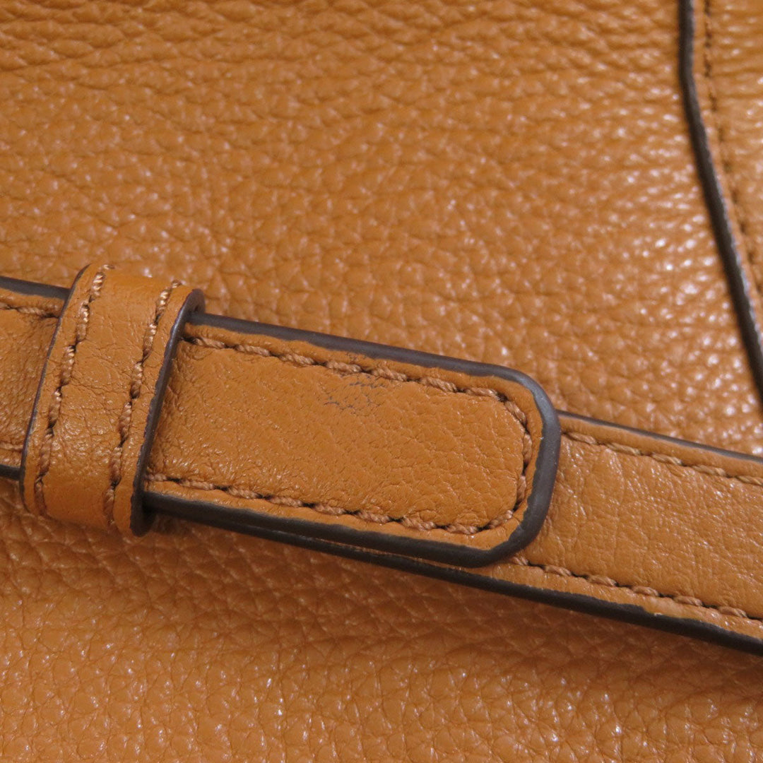 MICHAEL KORS Handbag leather Brown 2WAY Women Used Authentic