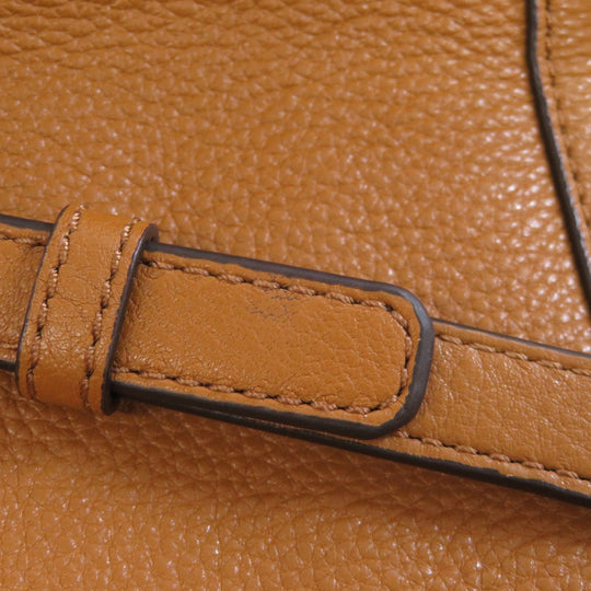 MICHAEL KORS Handbag leather Brown 2WAY Women Used Authentic