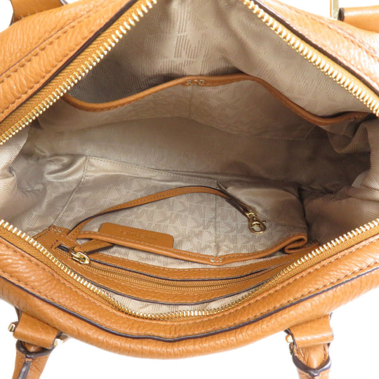 MICHAEL KORS Handbag leather Brown 2WAY Women Used Authentic