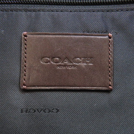 COACH Backpack 36229 leather Brown Academy Backpack with Whipstitch Women Used Authentic