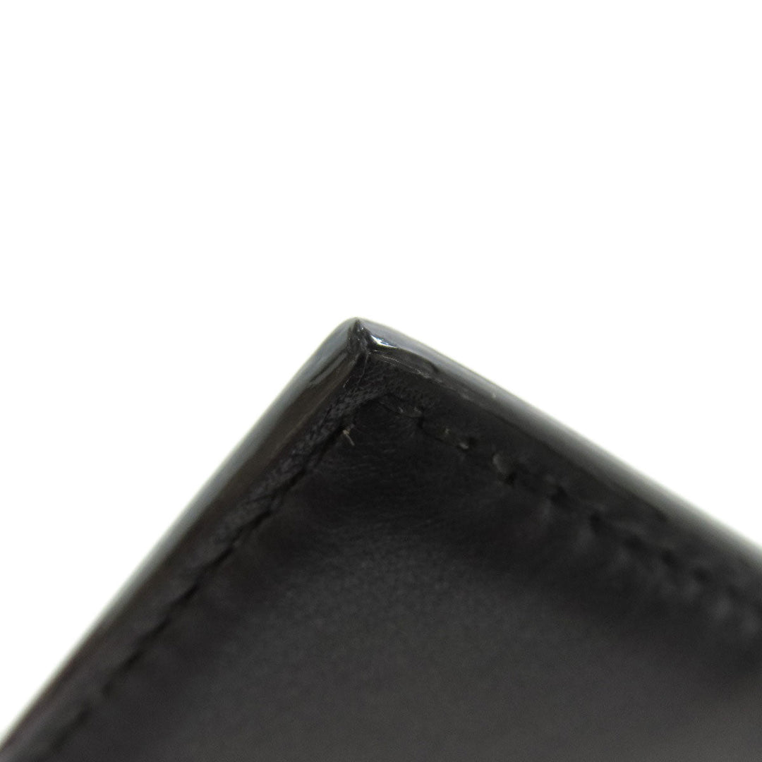 BALLY Card Case leather black logo mens(Unisex) Used Authentic