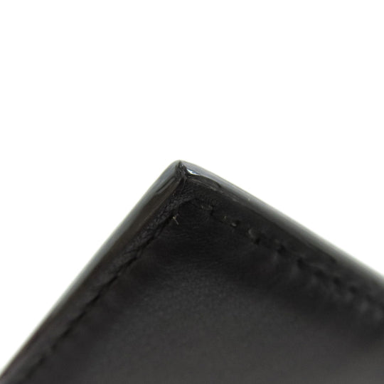 BALLY Card Case leather black logo mens(Unisex) Used Authentic