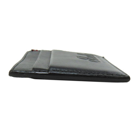 BALLY Card Case leather black logo mens(Unisex) Used Authentic