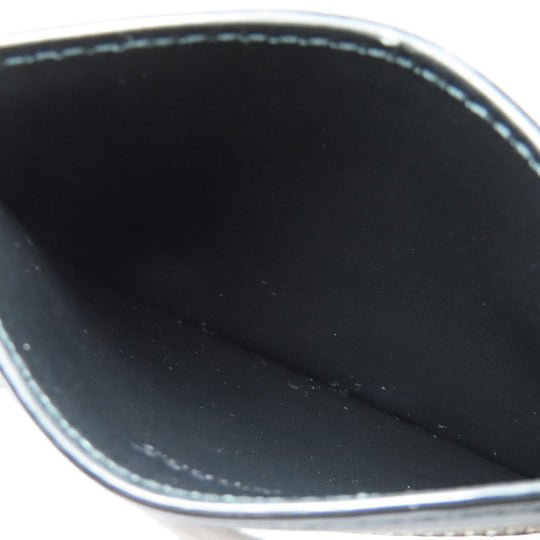 BALLY Card Case leather black logo mens(Unisex) Used Authentic