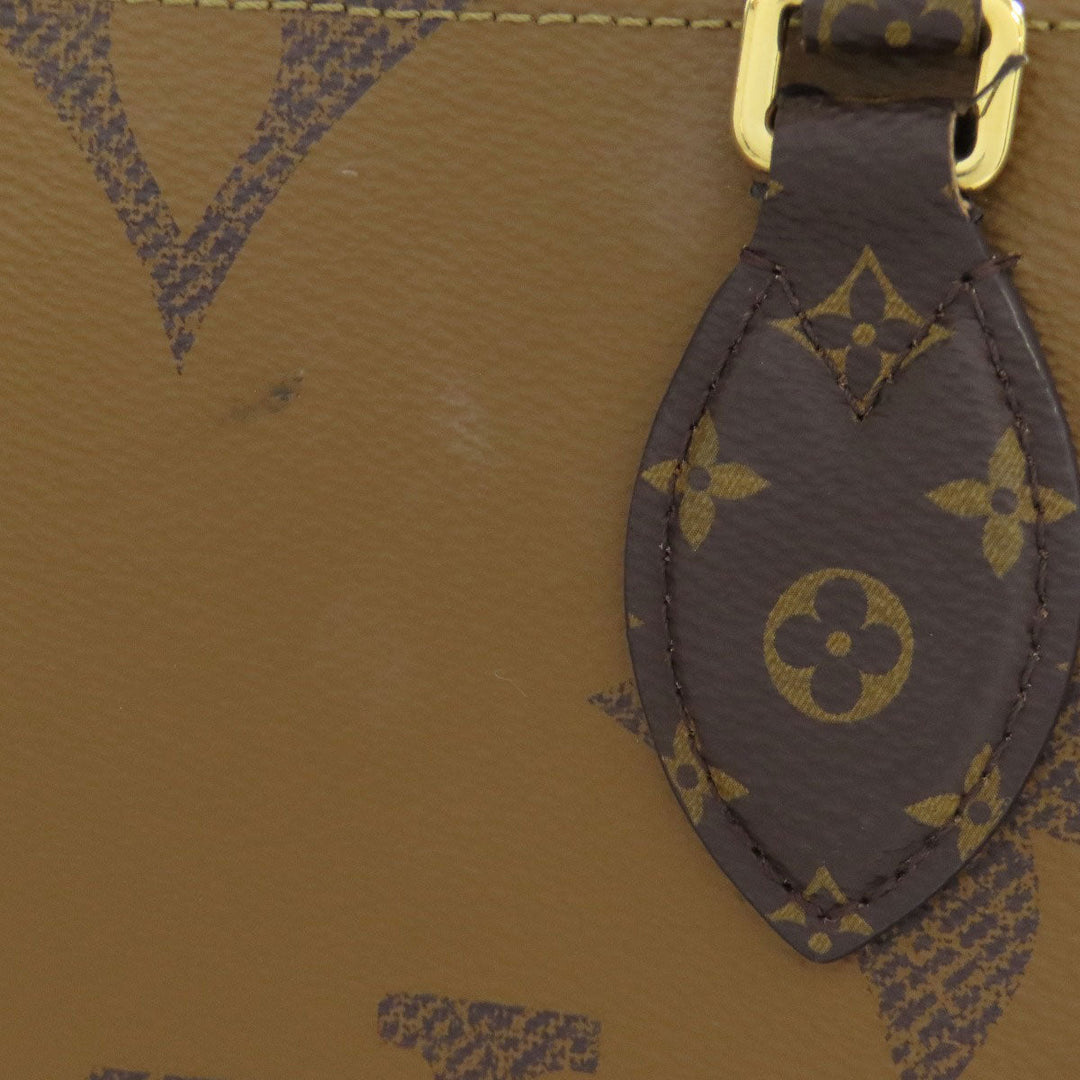 LOUIS VUITTON Tote Bag M45321 Giant monogram canvas Brown On the Go MM Women(Unisex) Used Authentic