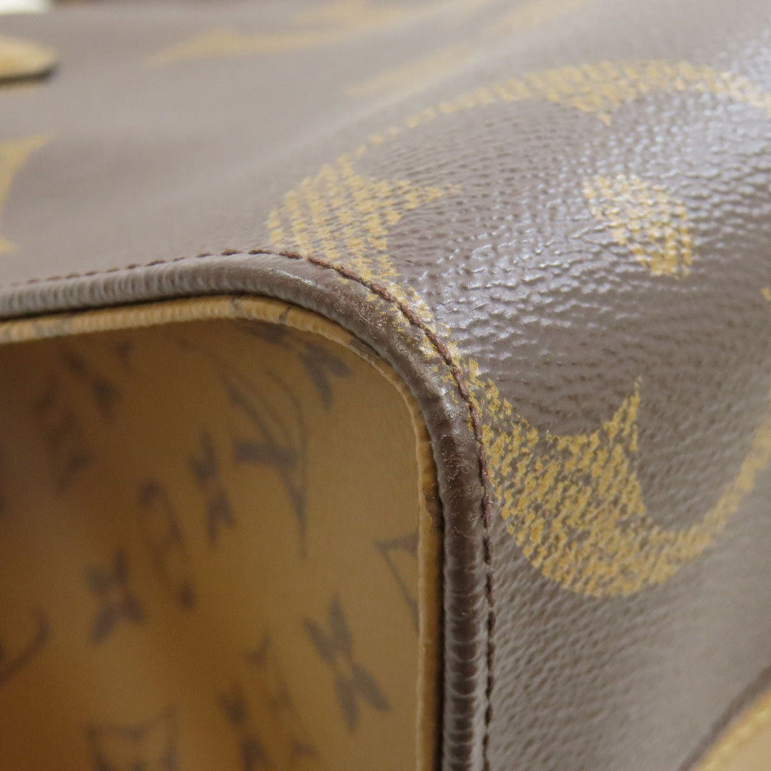 LOUIS VUITTON Tote Bag M45321 Giant monogram canvas Brown On the Go MM Women(Unisex) Used Authentic
