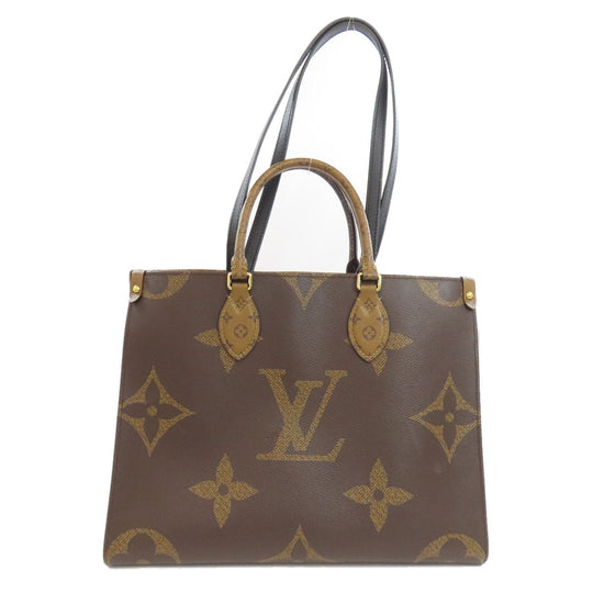 LOUIS VUITTON Tote Bag M45321 Giant monogram canvas Brown On the Go MM Women(Unisex) Used Authentic