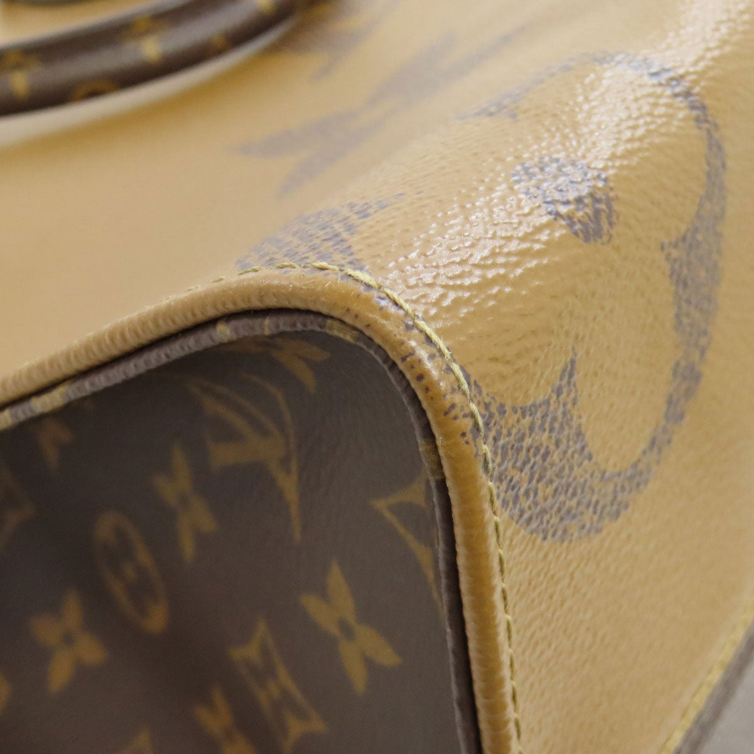 LOUIS VUITTON Tote Bag M45321 Giant monogram canvas Brown On the Go MM Women(Unisex) Used Authentic