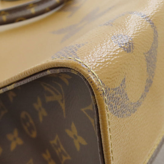 LOUIS VUITTON Tote Bag M45321 Giant monogram canvas Brown On the Go MM Women(Unisex) Used Authentic