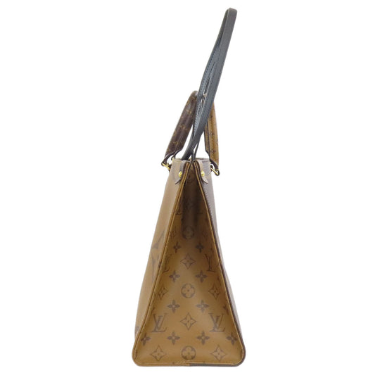 LOUIS VUITTON Tote Bag M45321 Giant monogram canvas Brown On the Go MM Women(Unisex) Used Authentic