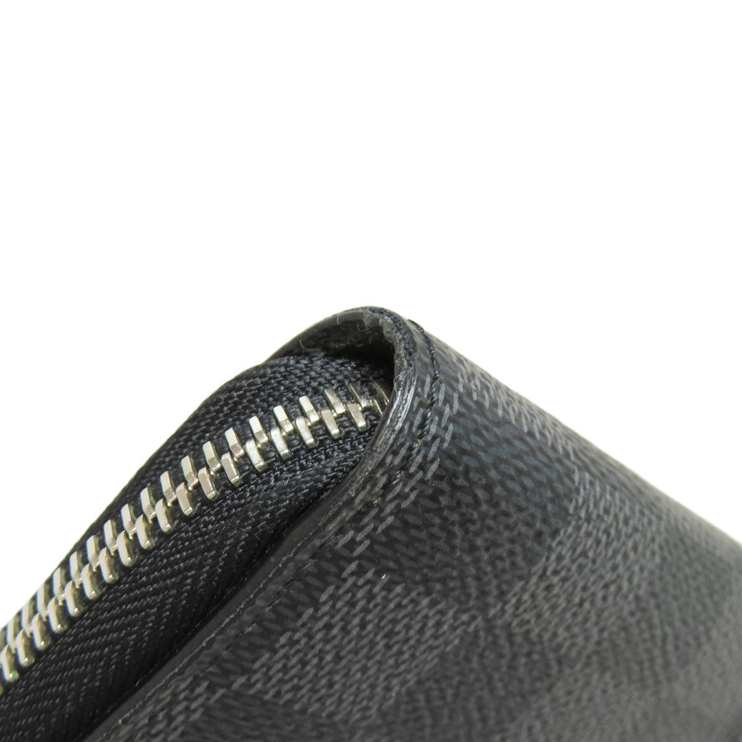 LOUIS VUITTON Long Wallet Purse N60379 Damier canvas gray Zippy Dragonne