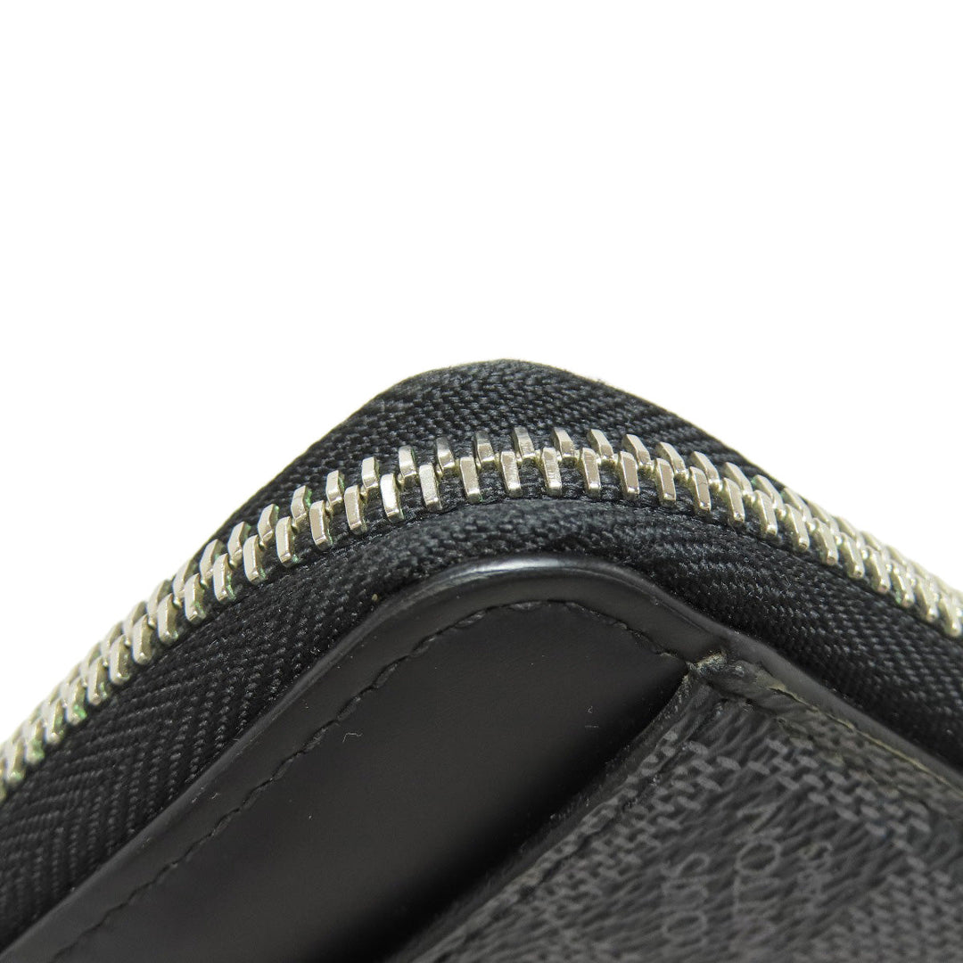 LOUIS VUITTON Long Wallet Purse N60379 Damier canvas gray Zippy Dragonne