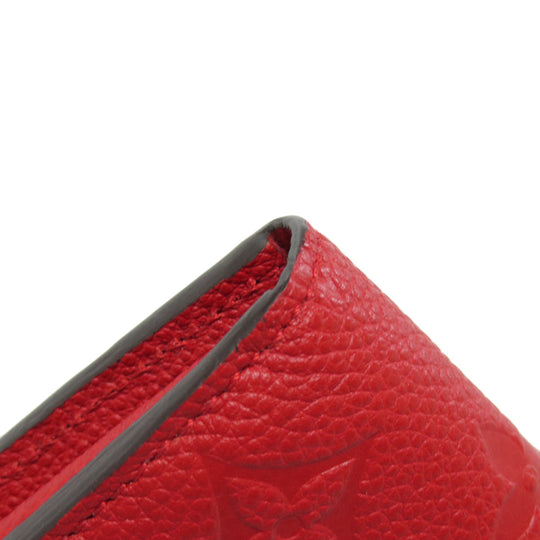 LOUIS VUITTON Long Wallet Purse M61181 Ann Platt Red Portefeuille Sara