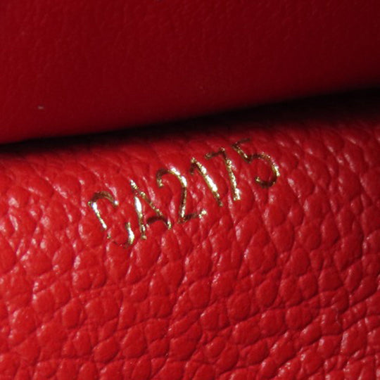 LOUIS VUITTON Long Wallet Purse M61181 Ann Platt Red Portefeuille Sara