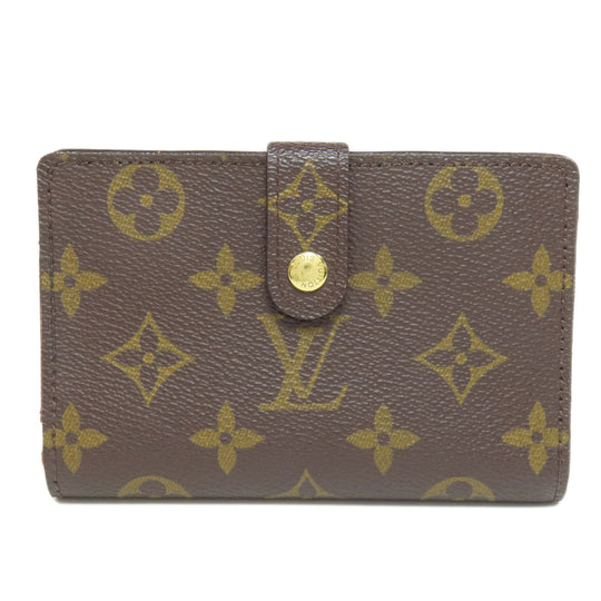 LOUIS VUITTON Bifold Wallet M61663 Monogram canvas Brown Portefeuille Vienova Women Used Authentic