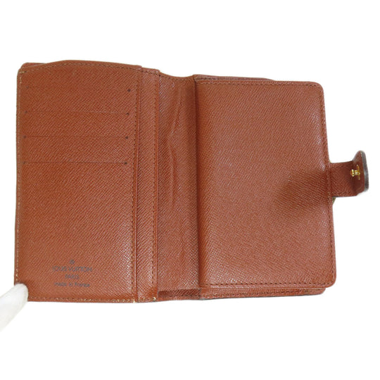 LOUIS VUITTON Bifold Wallet M61663 Monogram canvas Brown Portefeuille Vienova Women Used Authentic