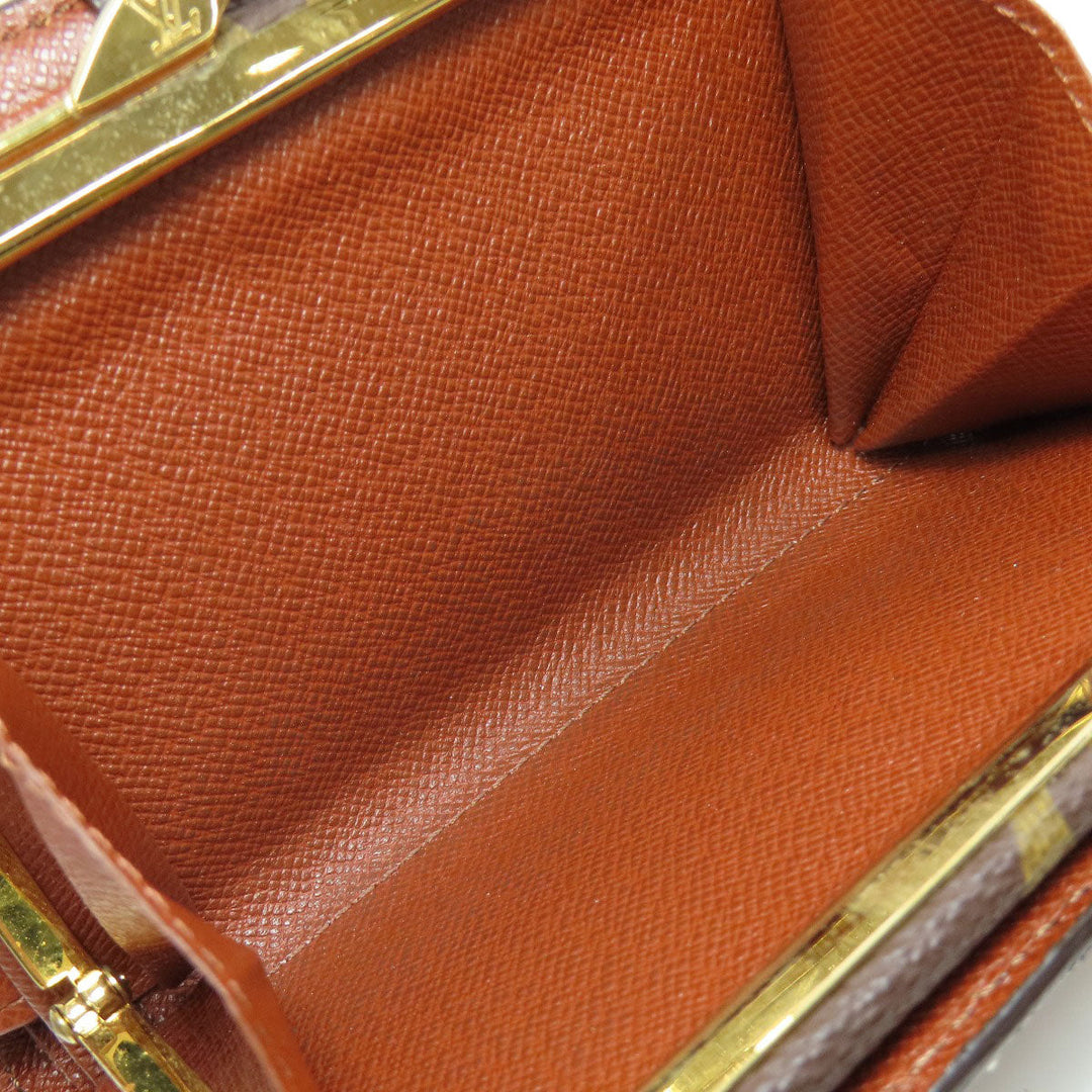 LOUIS VUITTON Bifold Wallet M61663 Monogram canvas Brown Portefeuille Vienova Women Used Authentic