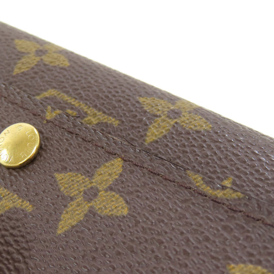 LOUIS VUITTON Bifold Wallet M61735 Monogram canvas Brown Portonet Zip Women Used Authentic