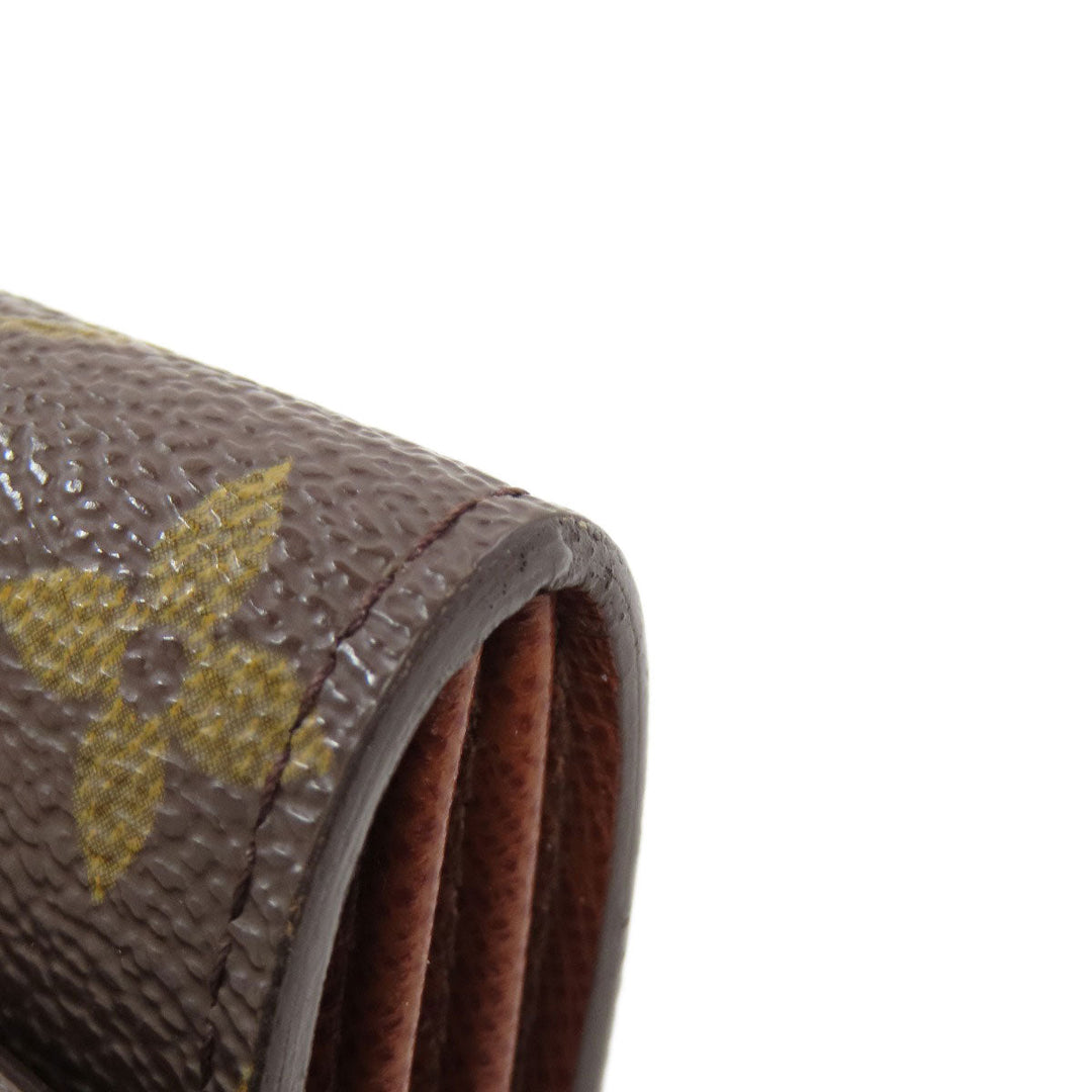LOUIS VUITTON Bifold Wallet M61735 Monogram canvas Brown Portonet Zip Women Used Authentic