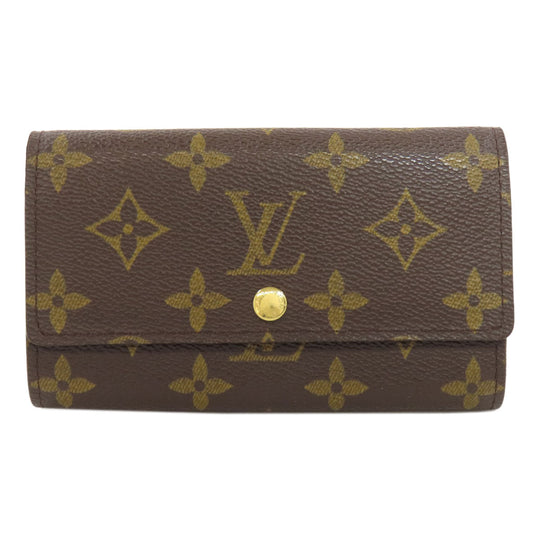 LOUIS VUITTON Bifold Wallet M61735 Monogram canvas Brown Portonet Zip Women Used Authentic