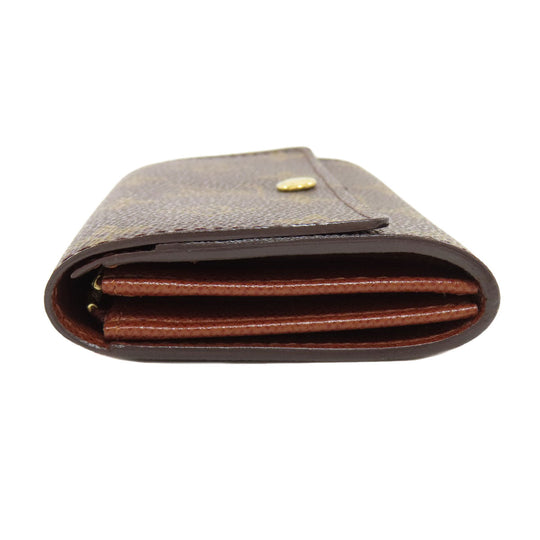 LOUIS VUITTON Bifold Wallet M61735 Monogram canvas Brown Portonet Zip Women Used Authentic